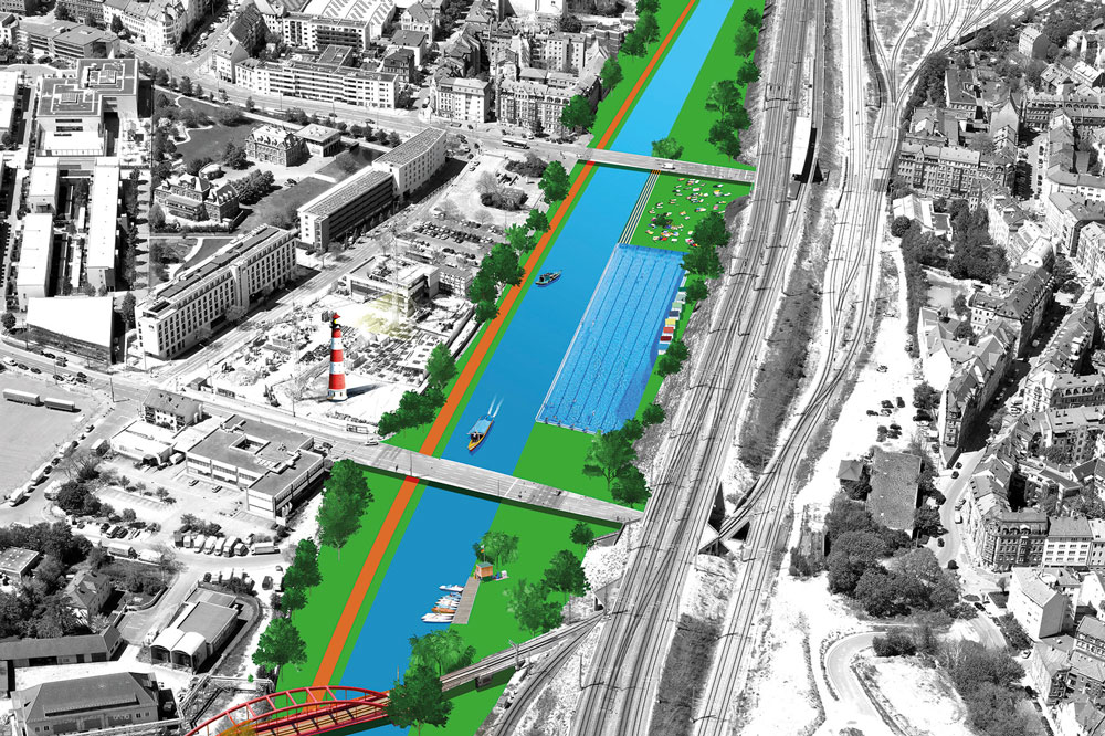 Visualisierung des Nürnberg Fürther Stadtkanals © NFSK e.V.